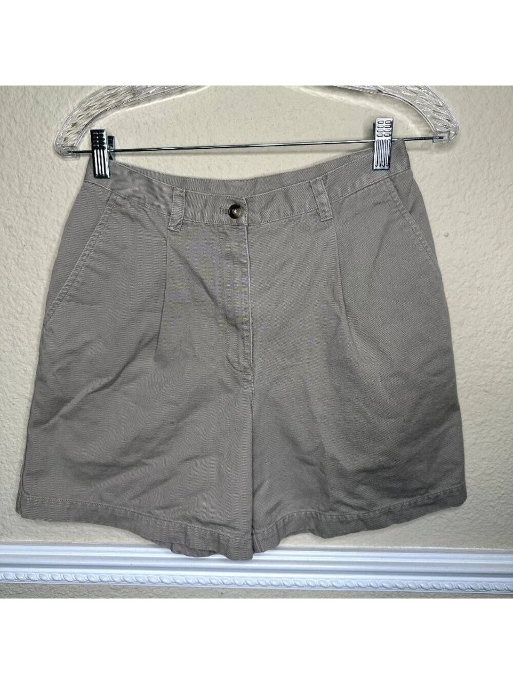 Vintage Lauren Ralph Lauren Shorts Womens Size 4 Tan Khaki High Waist Preppy